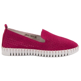 Filippo Señores de cuero rosa