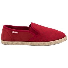 MCKEYLOR Slipons burdeos rojo