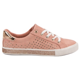 Kylie Zapatillas rosas con estrellas rosado