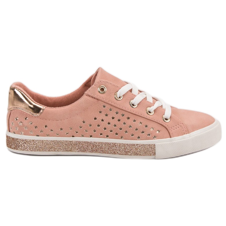 Kylie Zapatillas rosas con estrellas rosado