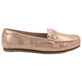Kylie Mocasines brillantes rosa