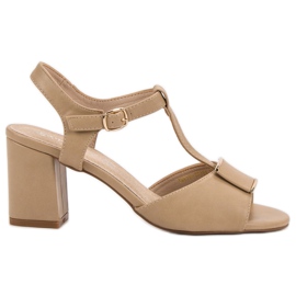 Vinceza Sandalias elegantes marrón