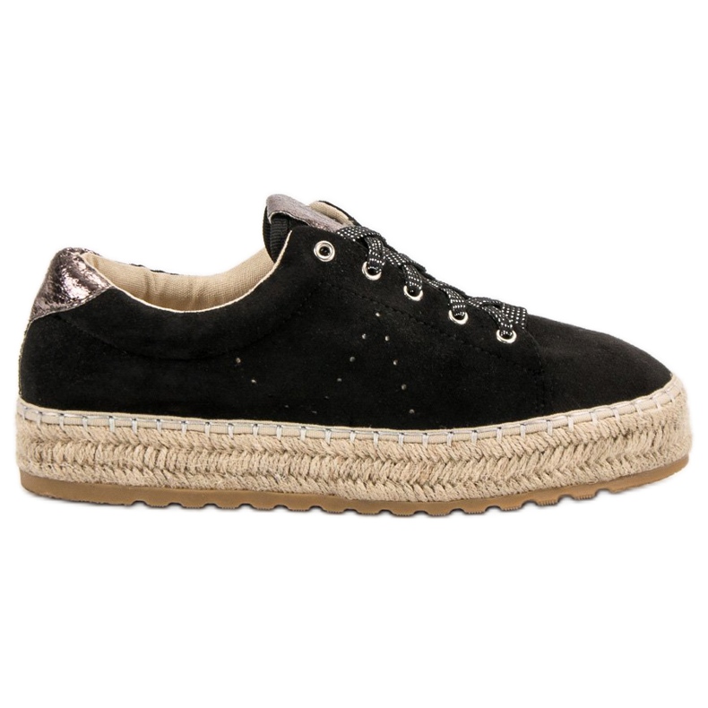 Seastar Alpargatas atadas negro
