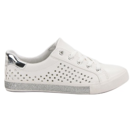 Kylie Zapatillas Blancas Con Estrellas blanco