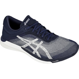 Zapatillas de running Asics fuzeX Rush M T718N-4993 azul marino