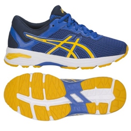 Zapatillas de running Asics Gt 1000 6 Gs W C740N-4504 azul amarillo azul marino