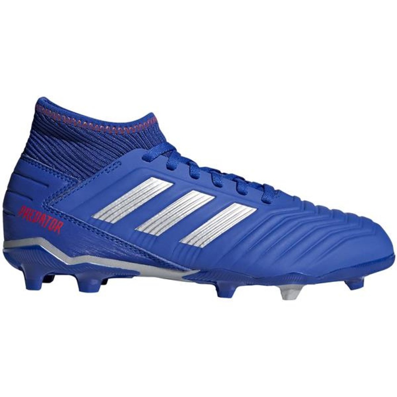 Botas de fútbol adidas Predator 19.3 Fg Jr CM8533 multicolor azul Botas de fútbol adidas Predator 19.3 Fg Jr CM8533 multicolor azul