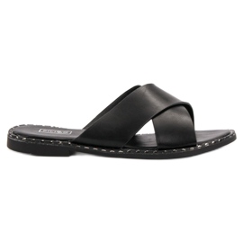 Filippo Pantuflas Negras Clásicas negro