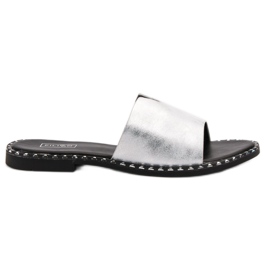 Filippo Zapatillas cómodas y brillantes gris