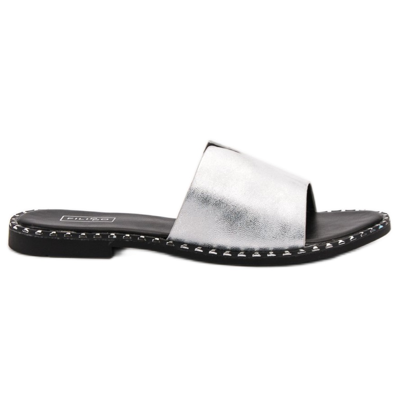 Filippo Zapatillas cómodas y brillantes gris