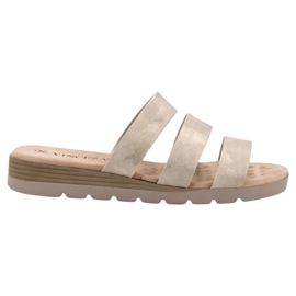 Zapatillas VINCEZA doradas dorado