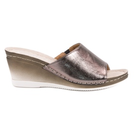 Sandalias de cuña VINCEZA gris