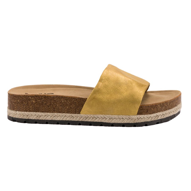 Kylie Pantuflas Mostaza Brillante amarillo