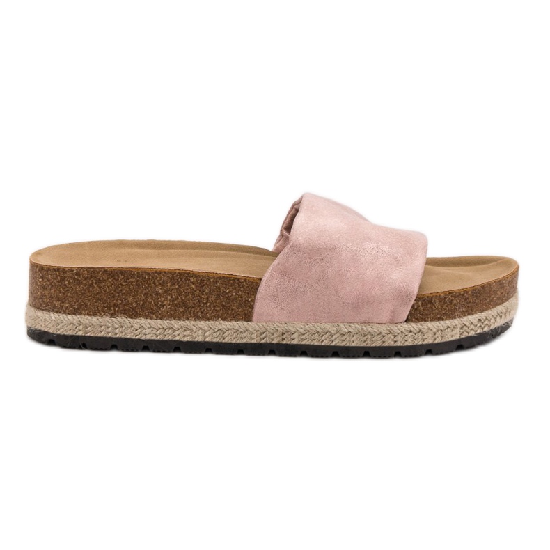 Kylie Pantuflas rosa brillante rosado