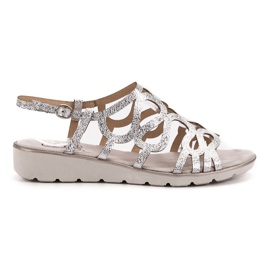 Kylie Sandalias de plata de moda gris