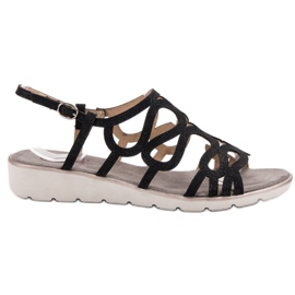 Kylie Sandalias negras de moda negro