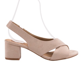 Kylie Sandalias de Ante Beige
