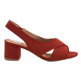 Kylie Sandalias de ante rojas rojo