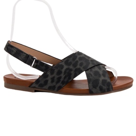 Kylie Sandalias manchadas negro