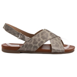 Kylie Sandalias manchadas gris