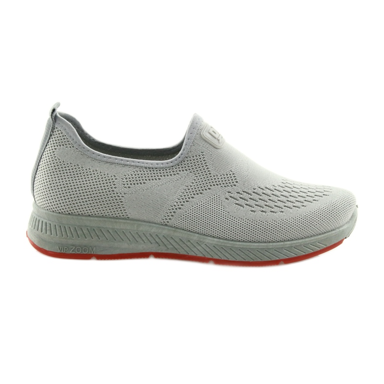 Zapatillas Deportivas Grises Slip Grey DK SA089 rojo