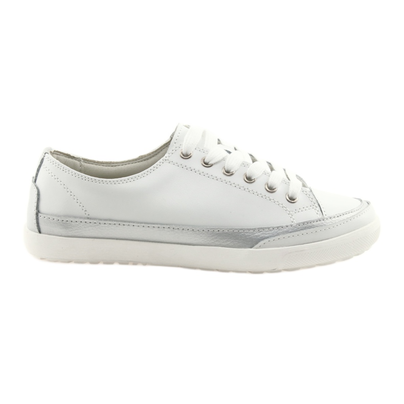 Zapatillas deportivas para mujer, atadas Filippo 703 blanco plateado gris