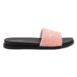 Zapatillas con purpurina VINCEZA de moda rosado
