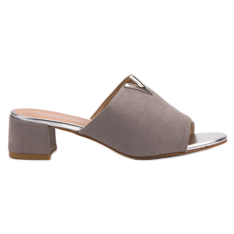 Pantuflas VINCEZA de ante gris