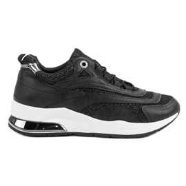 Zapatillas negras de moda negro