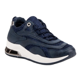 Zapatillas de deporte azul marino de moda