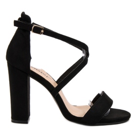 Seastar Sandalias negras elegantes negro