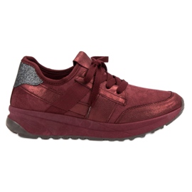 Ideal Shoes Calzado deportivo sin cordones rojo