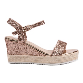 Seastar Sandalias de cuña cómodas amarillo Seastar Sandalias de cuña cómodas amarillo