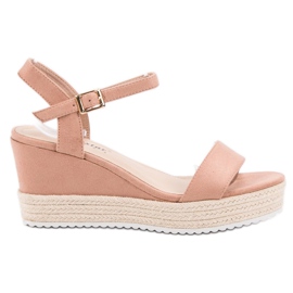Seastar Sandalias de cuña cómodas rosado Seastar Sandalias de cuña cómodas rosado