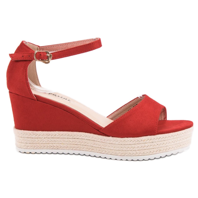 Seastar Sandalias de cuña rojas rojo