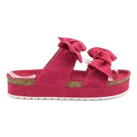 Seastar Pantuflas Con Lazos rosado