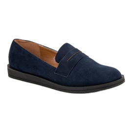 Best Shoes Mocasines casual azul marino