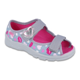 Calzado infantil befado 969X133 rosa gris