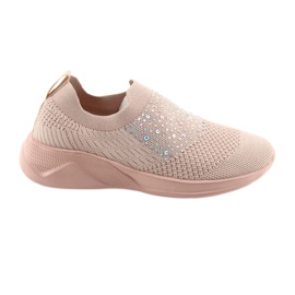 American Club América AD05 zapatos deportivos para mujeres rosa con circones