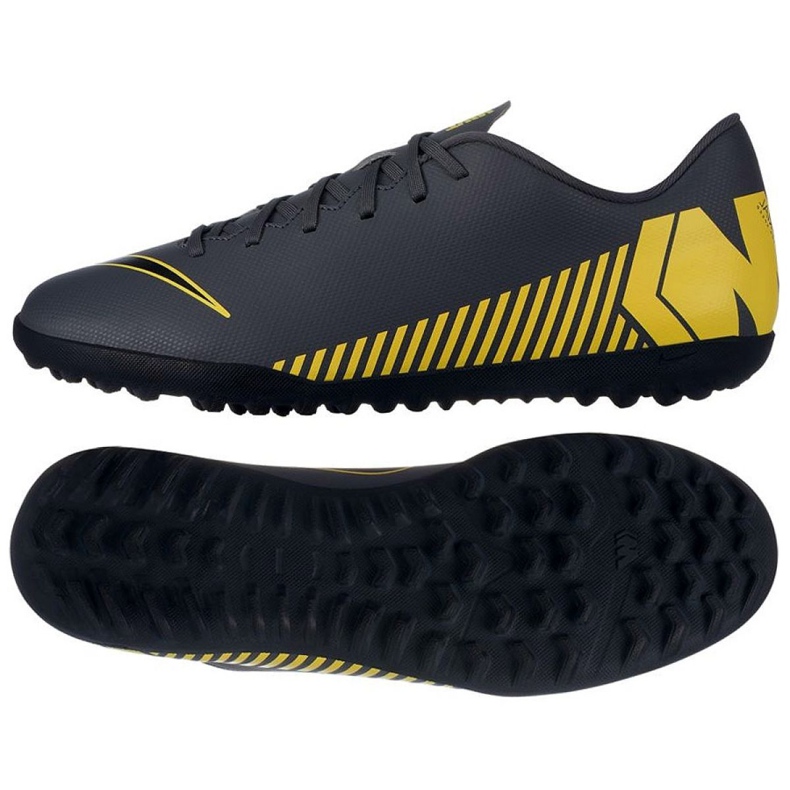 Zapatillas de fútbol Nike Mercurial Vapor 12 Club Tf M AH7386-070 multicolor gris