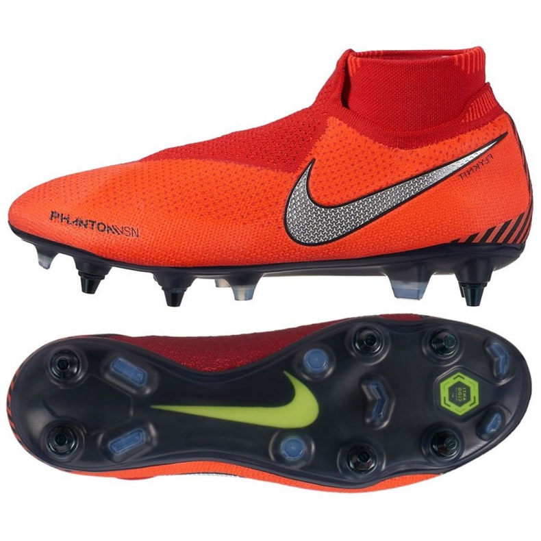 Zapatillas de fútbol Nike Phantom Vsn Elite Df Sg Pro Ac M AO3264-600 multicolor rojo