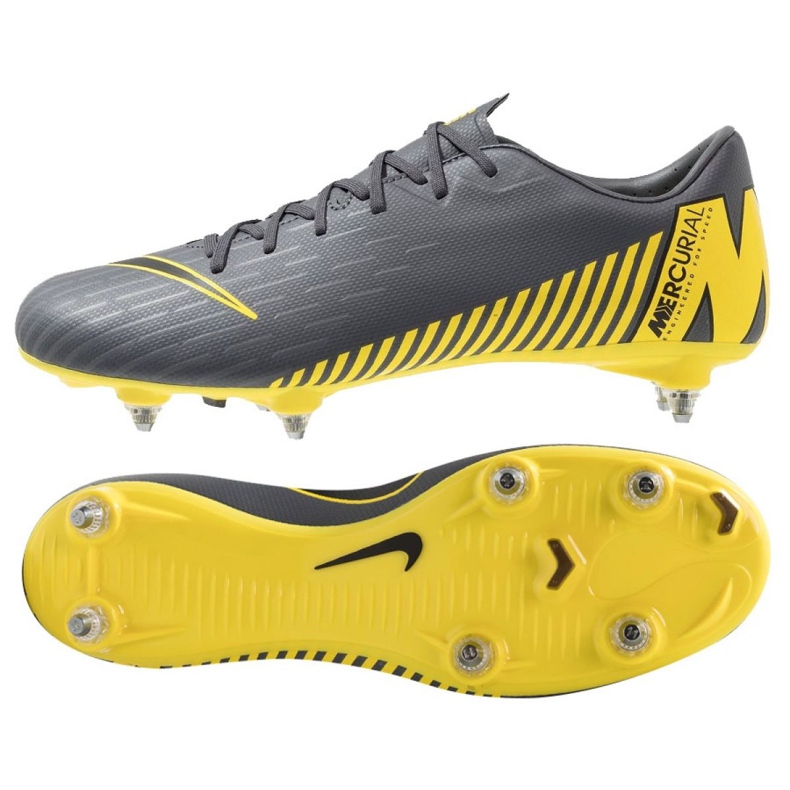 Zapatos de fútbol Nike Mercurial Vapor 12 Academy Sg Pro M AH7376-070 multicolor negro Zapatos de fútbol Nike Mercurial Vapor 12 Academy Sg Pro M AH7376-070 multicolor negro