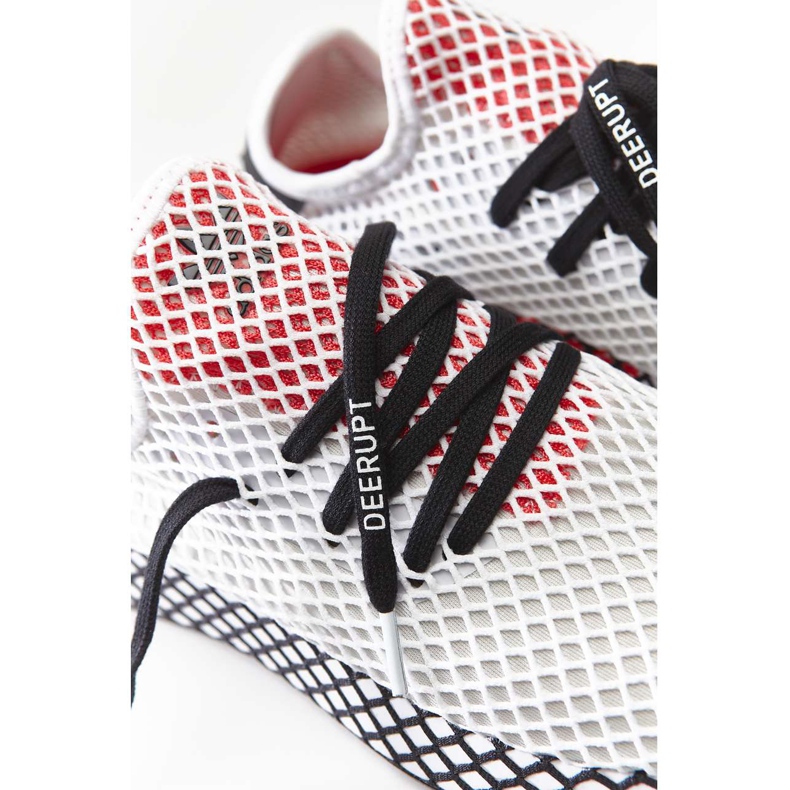 Adidas Deerupt Runner Calzado Blanco Núcleo Negro Choque Rojo multicolor