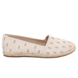 Alpargatas con piñas beige 68-82 Beige
