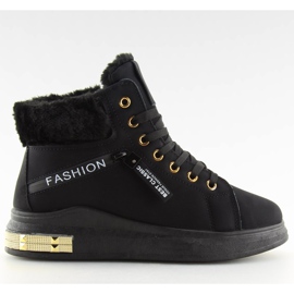 Zapatillas de deporte negro cálido W19-25 Negro II-GAT