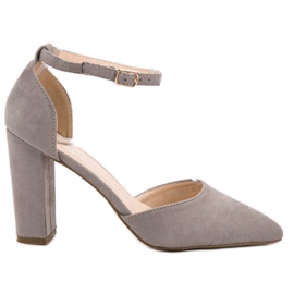 Seastar Zapatos de tacón de ante en Spitz gris
