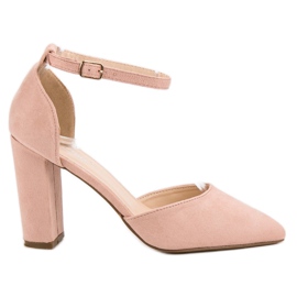 Seastar Zapatos de tacón de ante en Spitz rosa