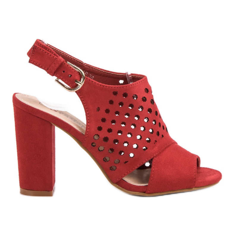 Seastar Sandalias de calado rojo
