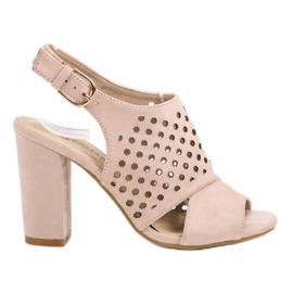 Seastar Sandalias de calado rosa