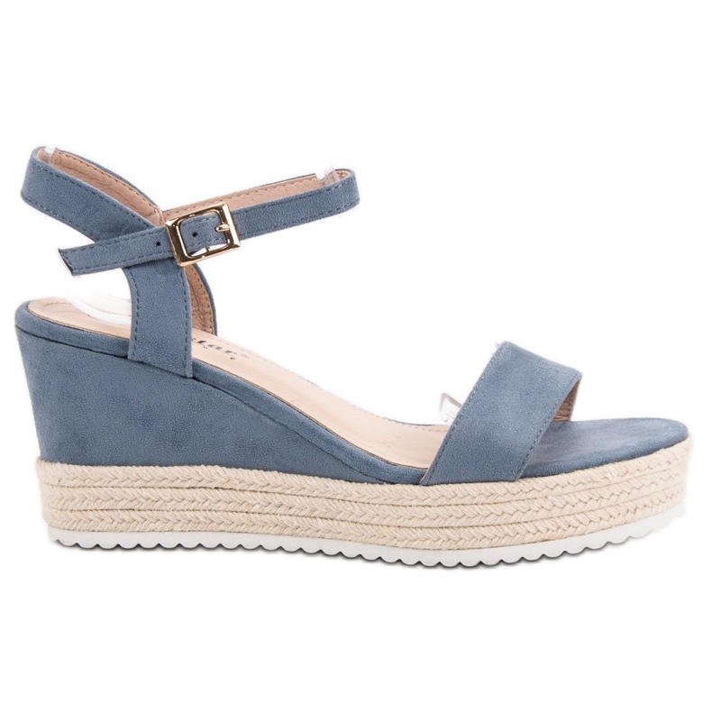 Seastar Sandalias de cuña cómodas azul